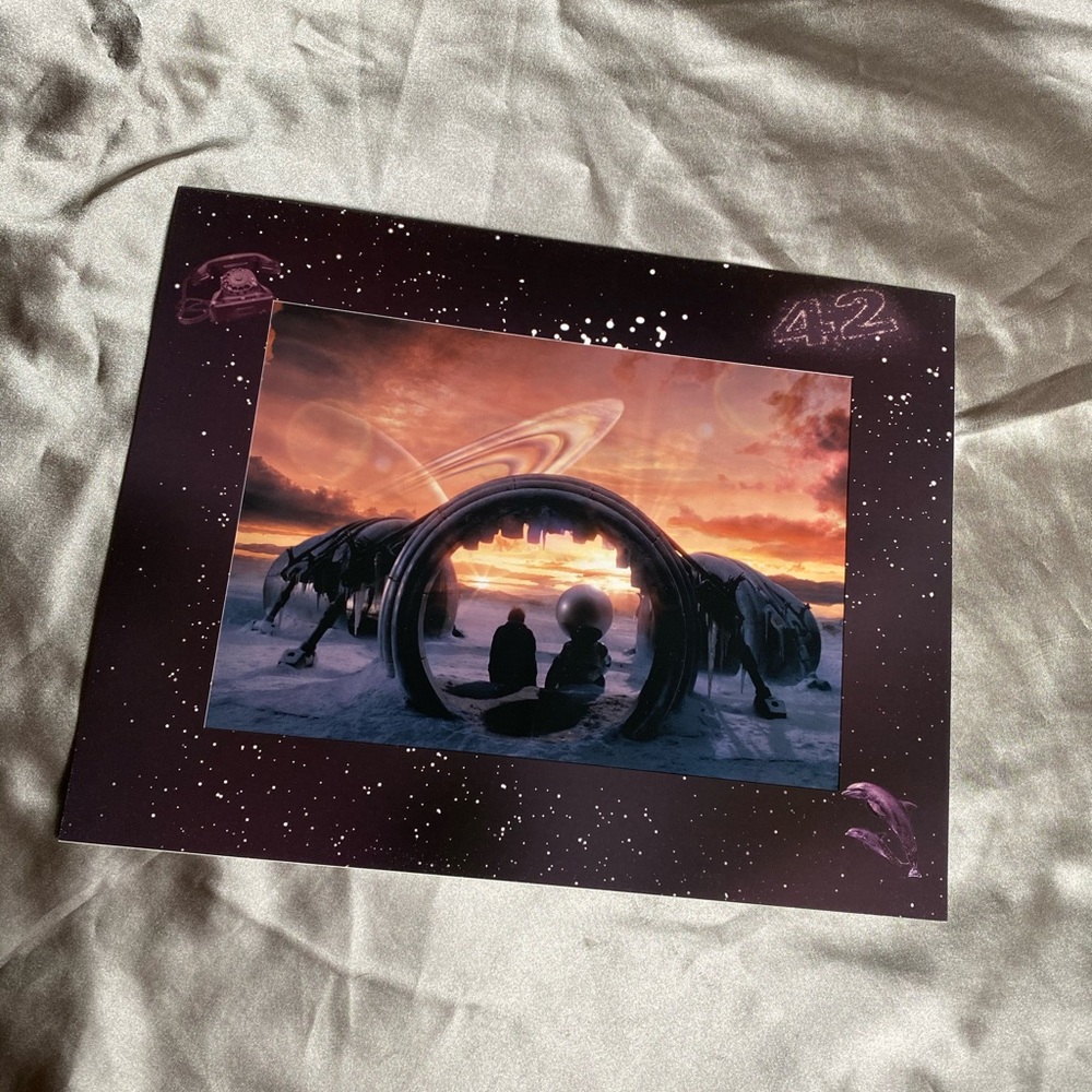 the hitchhikers guide to the galaxy lithograph